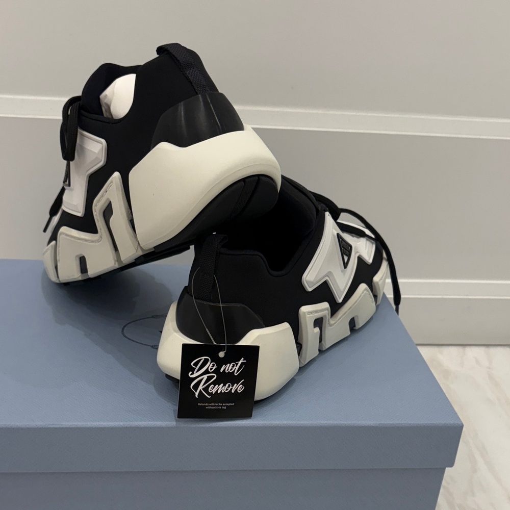 Prada Men's Monochrome Sneakers - Picture 2 of 7